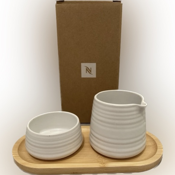 Nespresso Other - Nespresso Stoneware Milk Jug and Sugar Bowl
Serving Set